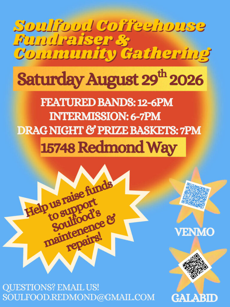 August 29th Fundraiser for SoulFood CoffeeHouse!